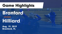 Branford  vs Hilliard Game Highlights - Aug. 19, 2019