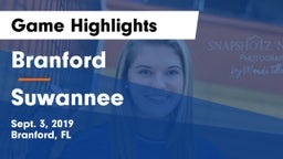Branford  vs Suwannee  Game Highlights - Sept. 3, 2019
