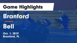 Branford  vs Bell Game Highlights - Oct. 1, 2019