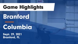 Branford  vs Columbia Game Highlights - Sept. 29, 2021