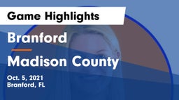 Branford  vs Madison County  Game Highlights - Oct. 5, 2021