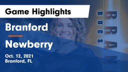 Branford  vs Newberry Game Highlights - Oct. 12, 2021