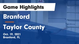 Branford  vs Taylor County  Game Highlights - Oct. 19, 2021