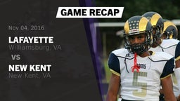 Recap: Lafayette  vs. New Kent  2016