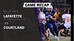 Recap: Lafayette  vs. Courtland  2015