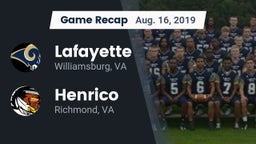 Recap: Lafayette  vs. Henrico  2019