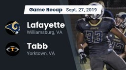 Recap: Lafayette  vs. Tabb  2019