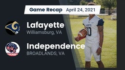 Recap: Lafayette  vs. Independence  2021