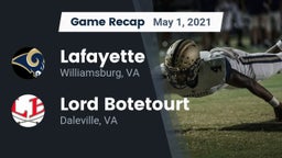 Recap: Lafayette  vs. Lord Botetourt  2021