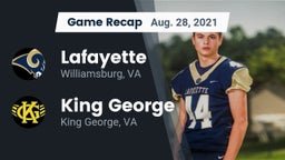 Recap: Lafayette  vs. King George  2021