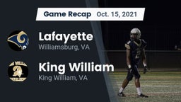 Recap: Lafayette  vs. King William  2021