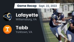 Recap: Lafayette  vs. Tabb  2022