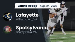 Recap: Lafayette  vs. Spotsylvania  2023