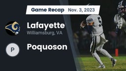 Recap: Lafayette  vs. Poquoson  2023