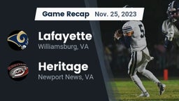 Recap: Lafayette  vs. Heritage  2023