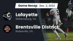 Recap: Lafayette  vs. Brentsville District  2023