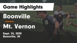 Boonville  vs Mt. Vernon  Game Highlights - Sept. 24, 2020