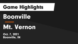 Boonville  vs Mt. Vernon  Game Highlights - Oct. 7, 2021