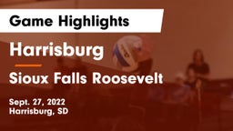 Harrisburg  vs Sioux Falls Roosevelt  Game Highlights - Sept. 27, 2022