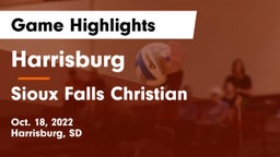 Harrisburg  vs Sioux Falls Christian  Game Highlights - Oct. 18, 2022