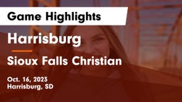 Harrisburg  vs Sioux Falls Christian  Game Highlights - Oct. 16, 2023