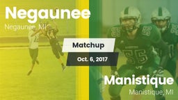 Matchup: Negaunee vs. Manistique  2017