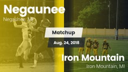 Matchup: Negaunee vs. Iron Mountain  2018