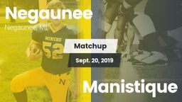 Matchup: Negaunee vs. Manistique 2019