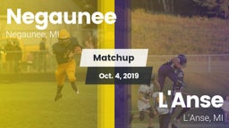 Matchup: Negaunee vs. L'Anse  2019