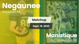 Matchup: Negaunee vs. Manistique  2020