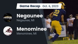 Recap: Negaunee  vs. Menominee  2023