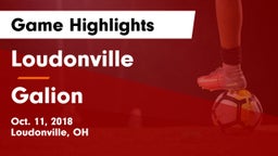 Loudonville  vs Galion Game Highlights - Oct. 11, 2018