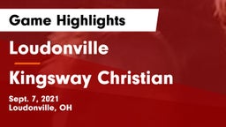 Loudonville  vs Kingsway Christian Game Highlights - Sept. 7, 2021