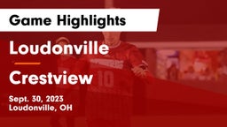 Loudonville  vs Crestview  Game Highlights - Sept. 30, 2023