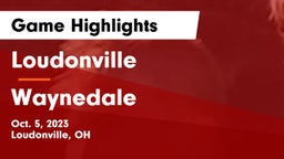 Loudonville  vs Waynedale  Game Highlights - Oct. 5, 2023
