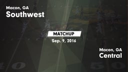 Matchup: Southwest vs. Central  2016