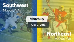 Matchup: Southwest vs. Northeast  2016