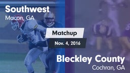 Matchup: Southwest vs. Bleckley County  2016