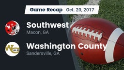 Recap: Southwest  vs. Washington County  2017