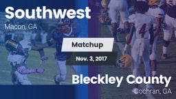 Matchup: Southwest vs. Bleckley County  2017