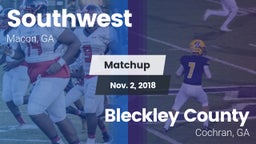 Matchup: Southwest vs. Bleckley County  2018