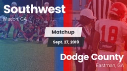 Matchup: Southwest vs. Dodge County  2019