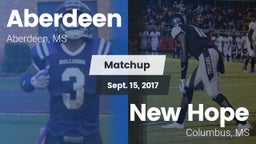 Matchup: Aberdeen vs. New Hope  2017