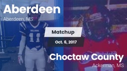 Matchup: Aberdeen vs. Choctaw County  2017