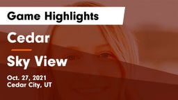 Cedar  vs Sky View  Game Highlights - Oct. 27, 2021