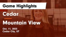 Cedar  vs Mountain View  Game Highlights - Oct. 11, 2023
