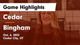 Cedar  vs Bingham  Game Highlights - Oct. 6, 2023