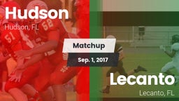 Matchup: Hudson vs. Lecanto  2017