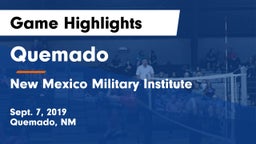 Quemado  vs New Mexico Military Institute Game Highlights - Sept. 7, 2019