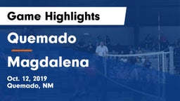 Quemado  vs Magdalena Game Highlights - Oct. 12, 2019